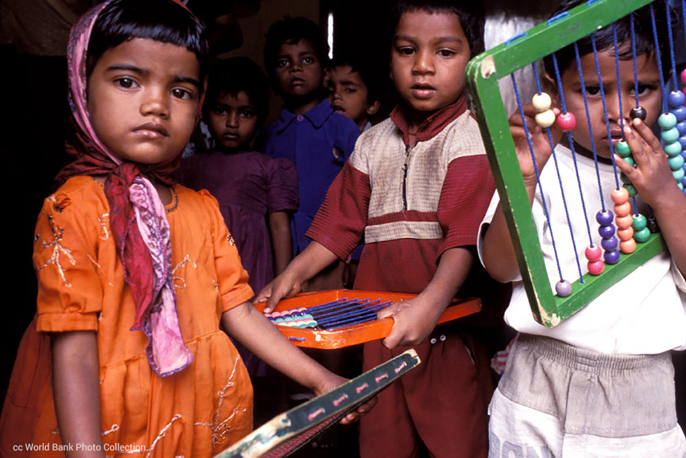 photo: Children with abacus