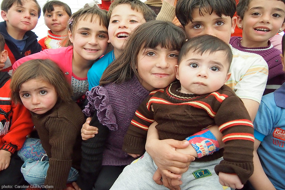 children at zaatari camp