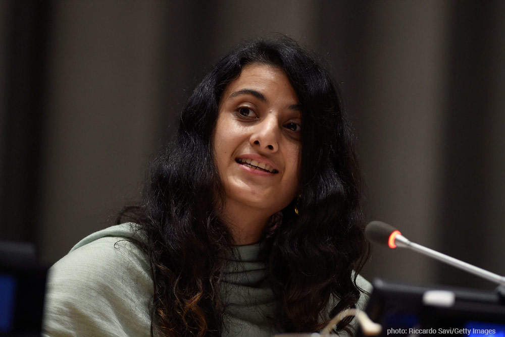 Sanaya Bharucha speaks at United Nations youth panel for financing global education (Parsi Khabar)