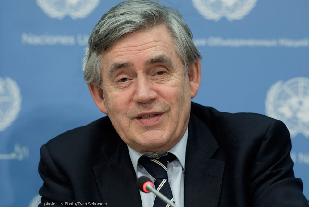 Gordon Brown, UN Photo/Evan Schneider