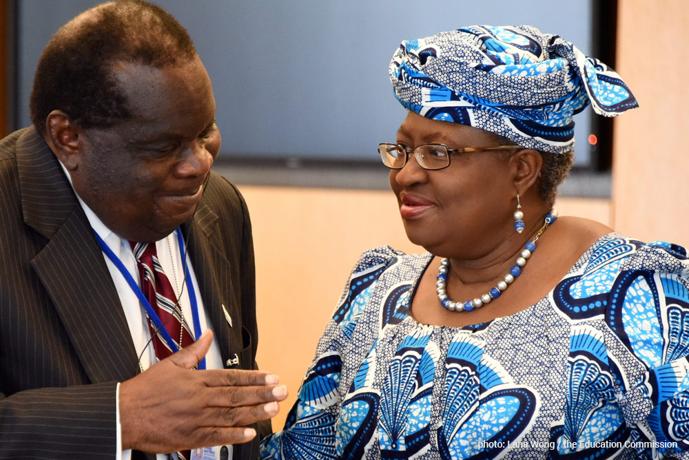 Commissioner Ngozi Okonjo Iweala in a converstion