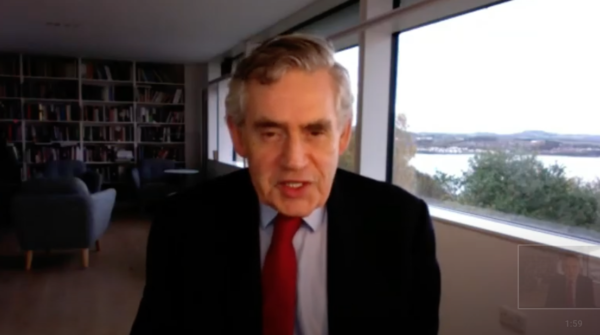 Gordon Brown video message