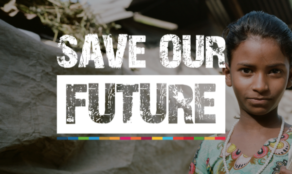 save our future banner